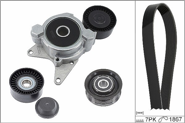 Schaeffler Ina Keilrippenriemensatz [Hersteller-Nr. 529040110] für Toyota, Lexus