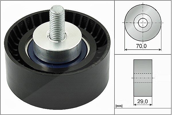 Schaeffler Ina Umlenk-/Führungsrolle, Keilrippenriemen [Hersteller-Nr. 532029810] für Fiat, Iveco