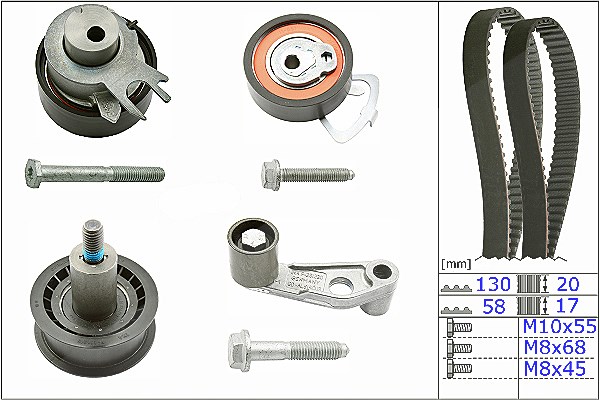 Schaeffler Ina Zahnriemensatz [Hersteller-Nr. 530036010] für VW, Seat