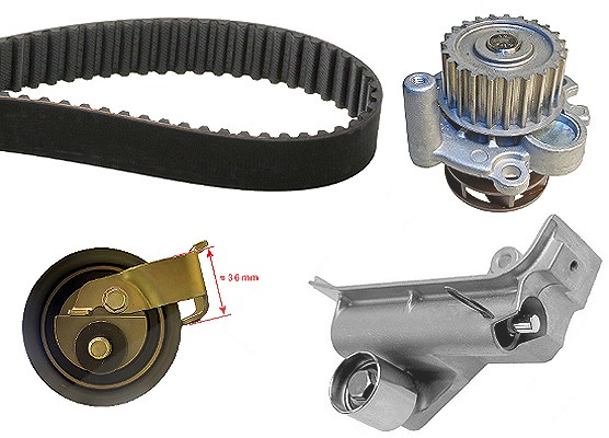 Schaeffler Ina Wasserpumpe + Zahnriemensatz [Hersteller-Nr. 530034530] für Skoda, Audi, VW, Seat
