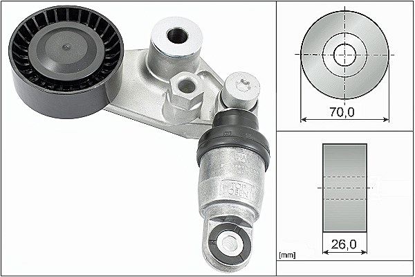 Schaeffler Ina Riemenspanner, Keilrippenriemen [Hersteller-Nr. 534029710] für Ssangyong