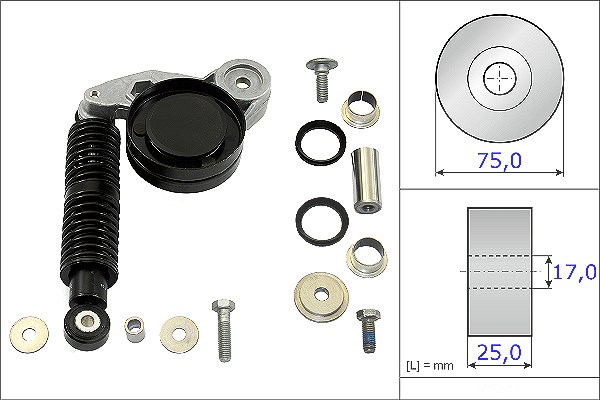 Schaeffler Ina Reparatursatz, Spannarm-Keilrippenriemen [Hersteller-Nr. 533011810] für VW, Skoda, Audi
