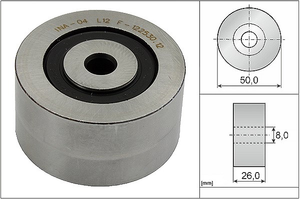 Schaeffler Ina Umlenk-/Führungsrolle, Keilrippenriemen [Hersteller-Nr. 532014310] für Suzuki, Lancia, Fiat, Citroën, Peugeot