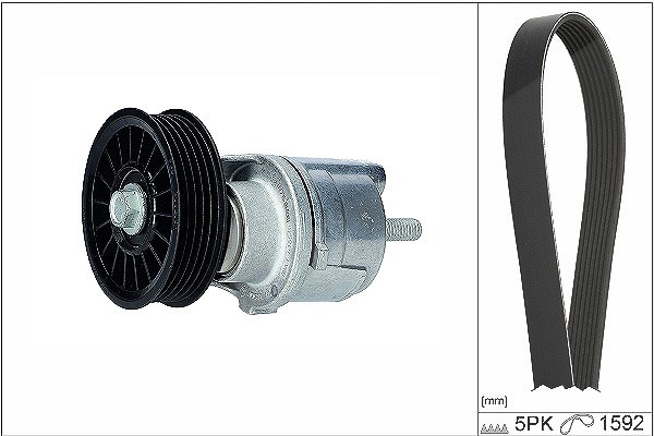 Schaeffler Ina Keilrippenriemensatz [Hersteller-Nr. 529016110] für Audi, VW