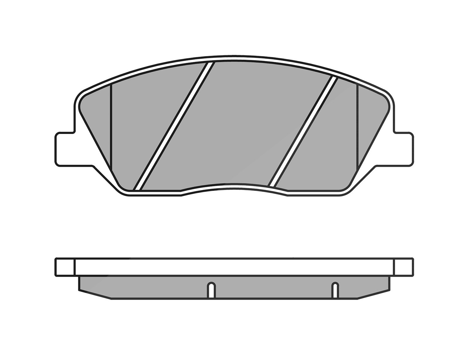 Meyle Bremsbelagsatz, Scheibenbremse [Hersteller-Nr. 0252435117/W] für Ssangyong, Kia, Hyundai