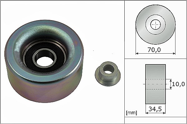 Schaeffler Ina Umlenk-/Führungsrolle, Keilrippenriemen [Hersteller-Nr. 532059010] für Lotus, Toyota, Bedford, Lexus