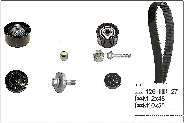 Schaeffler Ina Zahnriemensatz [Hersteller-Nr. 530063810] für Nissan, Opel, Vauxhall, Renault