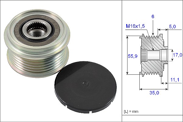 Schaeffler Ina Generatorfreilauf [Hersteller-Nr. 535022210] für VW, Audi, Porsche, Man