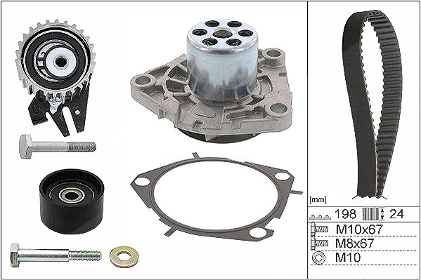 Schaeffler Ina Wasserpumpe + Zahnriemensatz [Hersteller-Nr. 530062630] für Alfa Romeo, Fiat