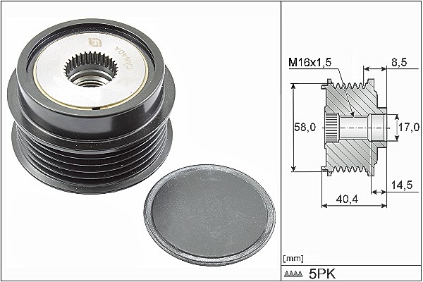Schaeffler Ina Generatorfreilauf [Hersteller-Nr. 535028010] für Kia, Hyundai