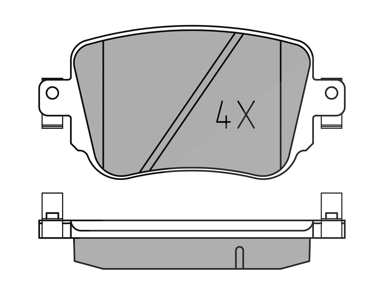 Meyle Bremsbelagsatz, Scheibenbremse [Hersteller-Nr. 0252510917/PD] für Skoda, Seat, Audi, VW