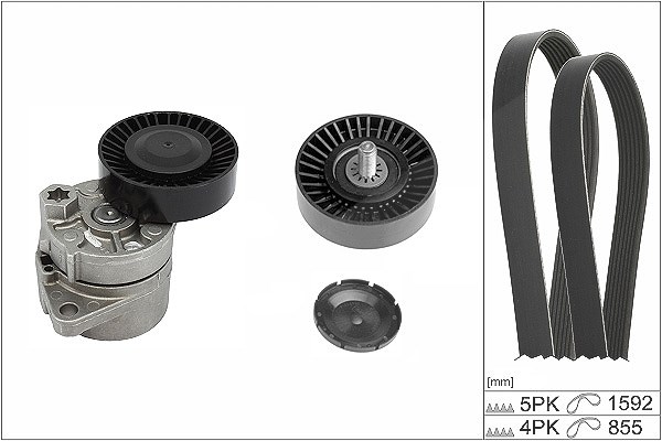 Schaeffler Ina Keilrippenriemensatz [Hersteller-Nr. 529043910] für Kia