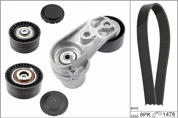 Schaeffler Ina Keilrippenriemensatz [Hersteller-Nr. 529021110] für BMW
