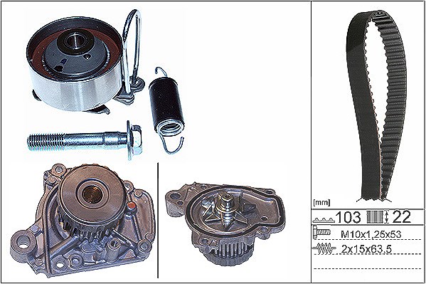 Schaeffler Ina Wasserpumpe + Zahnriemensatz [Hersteller-Nr. 530050531] für Honda