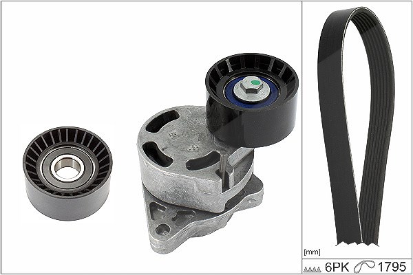 Schaeffler Ina Keilrippenriemensatz [Hersteller-Nr. 529043310] für Renault, Nissan, Vauxhall, Opel