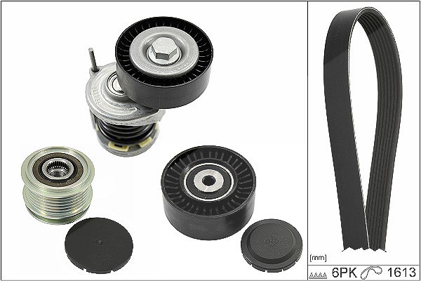 Schaeffler Ina Keilrippenriemensatz [Hersteller-Nr. 529046720] für VW, Audi