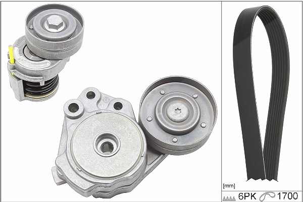 Schaeffler Ina Keilrippenriemensatz [Hersteller-Nr. 529034210] für Seat, VW, Skoda, Audi