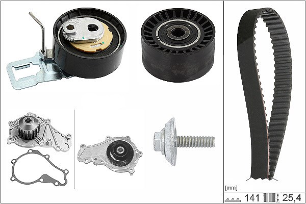 Schaeffler Ina Wasserpumpe + Zahnriemensatz [Hersteller-Nr. 530069830] für Opel, Toyota, Citroën, Peugeot, Ford, Vauxhall, Ds