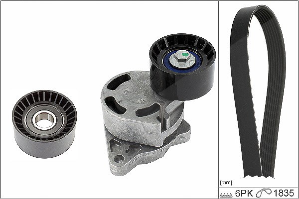 Schaeffler Ina Keilrippenriemensatz [Hersteller-Nr. 529043610] für Renault, Nissan, Vauxhall, Opel