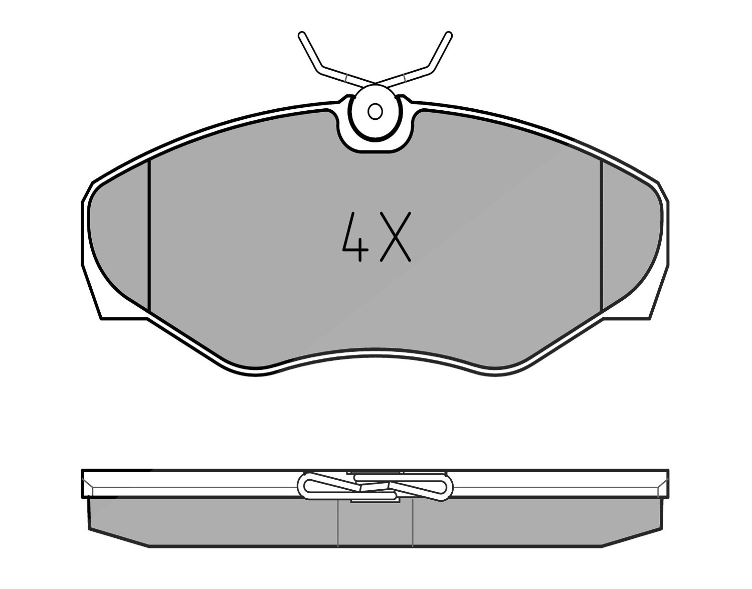 Meyle Bremsbelagsatz, Scheibenbremse [Hersteller-Nr. 0252309918] für Renault, Nissan, Vauxhall, Opel