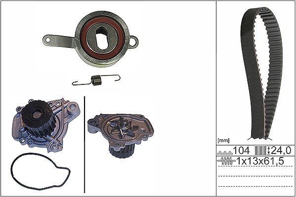 Schaeffler Ina Wasserpumpe + Zahnriemensatz [Hersteller-Nr. 530031430] für Honda, Rover