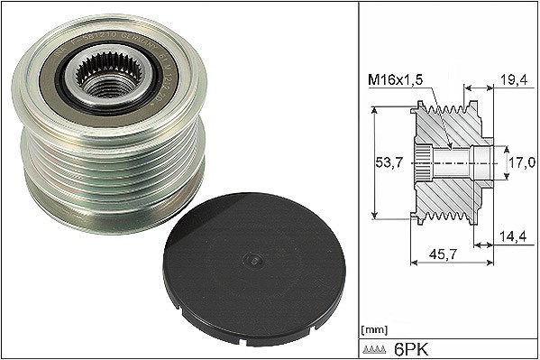 Schaeffler Ina Generatorfreilauf [Hersteller-Nr. 535032810] für Mercedes-Benz