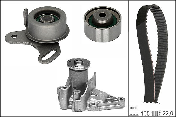 Schaeffler Ina Wasserpumpe + Zahnriemensatz [Hersteller-Nr. 530042731] für Kia, Hyundai