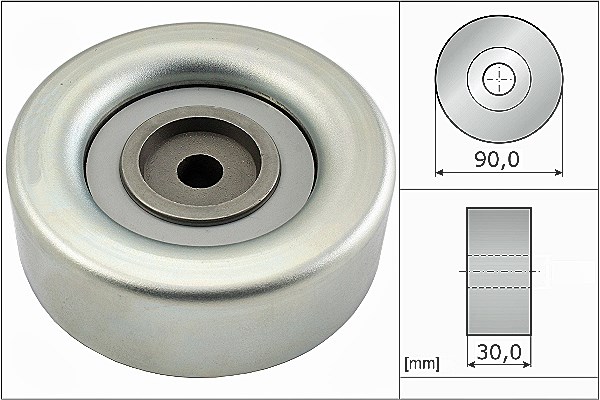 Schaeffler Ina Umlenk-/Führungsrolle, Keilrippenriemen [Hersteller-Nr. 532069310] für Mitsubishi