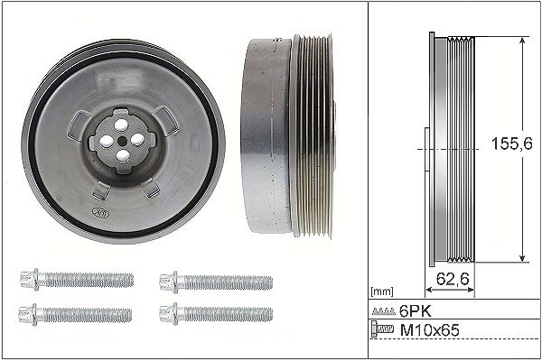 Schaeffler Ina Riemenscheibensatz, Kurbelwelle [Hersteller-Nr. 544050120] für Mini, BMW
