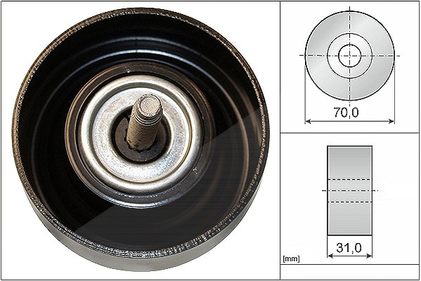Schaeffler Ina Umlenk-/Führungsrolle, Keilrippenriemen [Hersteller-Nr. 532061410] für Pontiac, Opel, Vauxhall, Chevrolet, Saab
