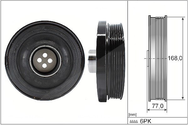 Schaeffler Ina Riemenscheibe, Kurbelwelle [Hersteller-Nr. 544013010] für BMW