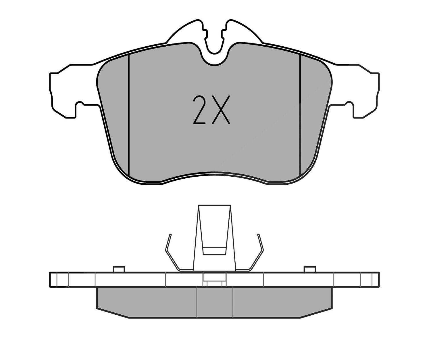 Meyle Bremsbelagsatz, Scheibenbremse [Hersteller-Nr. 0252833219/PD] für Opel, Vauxhall