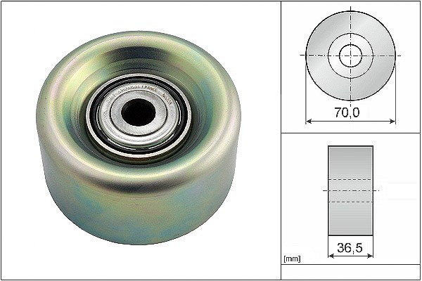 Schaeffler Ina Umlenk-/Führungsrolle, Keilrippenriemen [Hersteller-Nr. 532078010] für Nissan