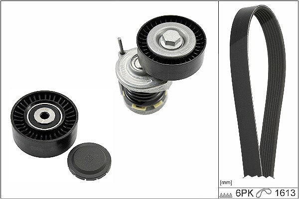 Schaeffler Ina Keilrippenriemensatz [Hersteller-Nr. 529046710] für VW, Audi