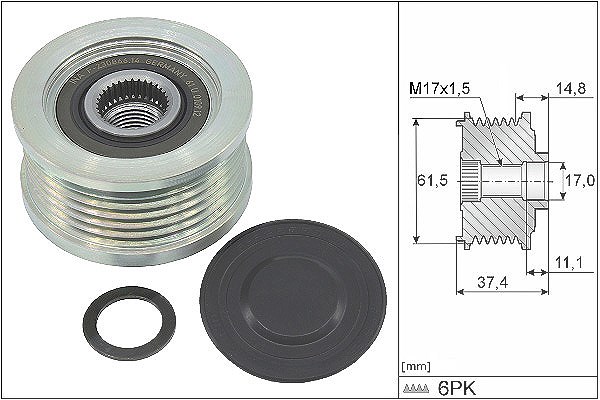 Schaeffler Ina Generatorfreilauf [Hersteller-Nr. 535034810] für Lancia, Fiat