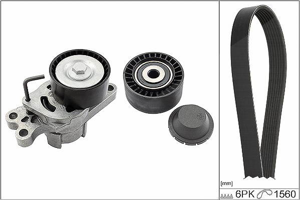 Schaeffler Ina Keilrippenriemensatz [Hersteller-Nr. 529010910] für Peugeot, Citroën
