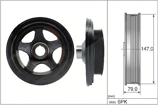 Schaeffler Ina Riemenscheibe, Kurbelwelle [Hersteller-Nr. 544014210] für Mercedes-Benz