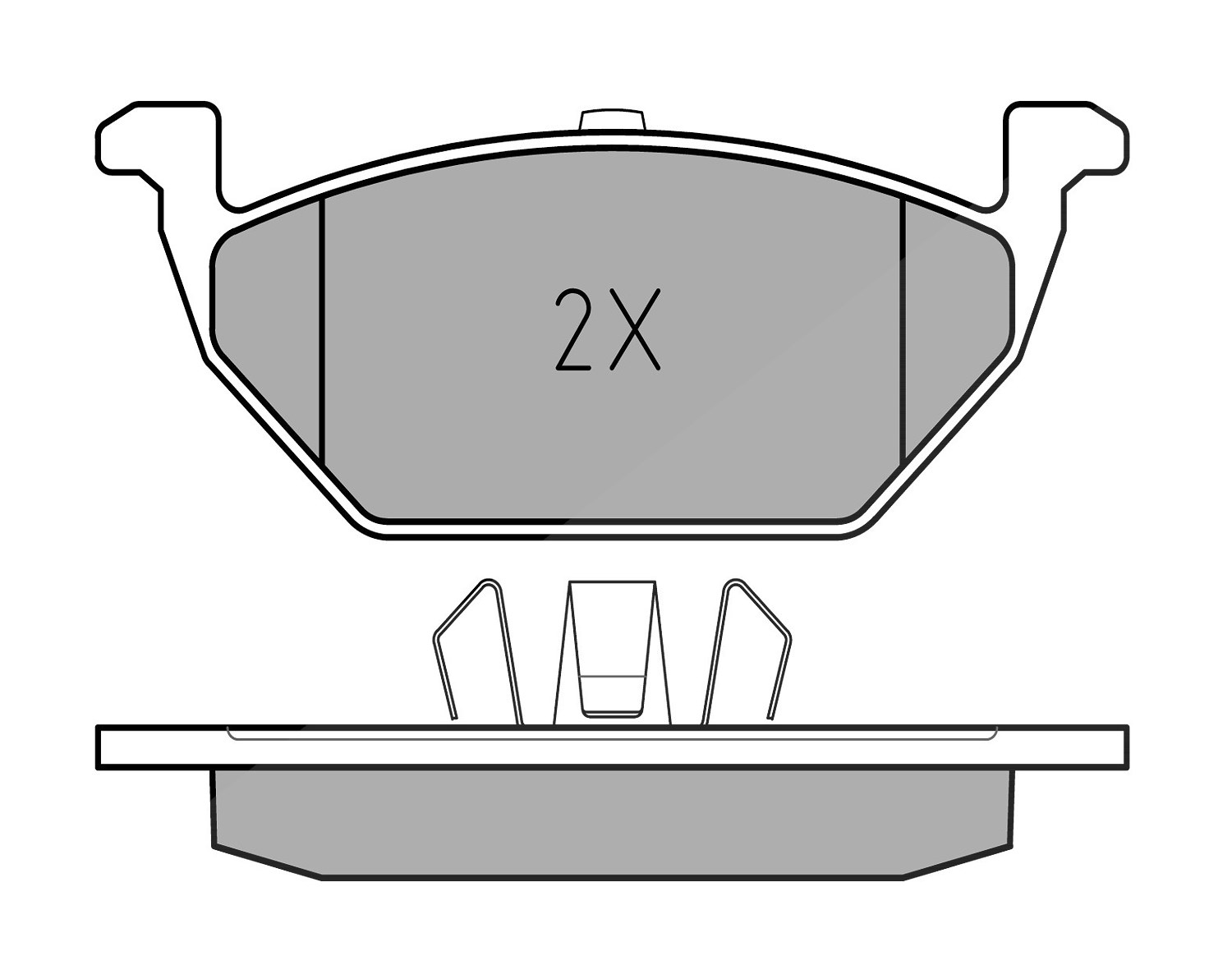 Meyle Bremsbeläge vorne (Satz) [Hersteller-Nr. 0252313019/A] für Skoda, Seat, Audi, VW