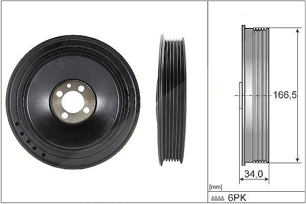 Schaeffler Ina Riemenscheibe, Kurbelwelle [Hersteller-Nr. 544015710] für Chevrolet, Vauxhall, Opel