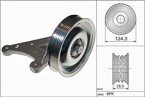 Schaeffler Ina Umlenk-/Führungsrolle, Keilrippenriemen [Hersteller-Nr. 532077310] für Ds, Citroën, Peugeot