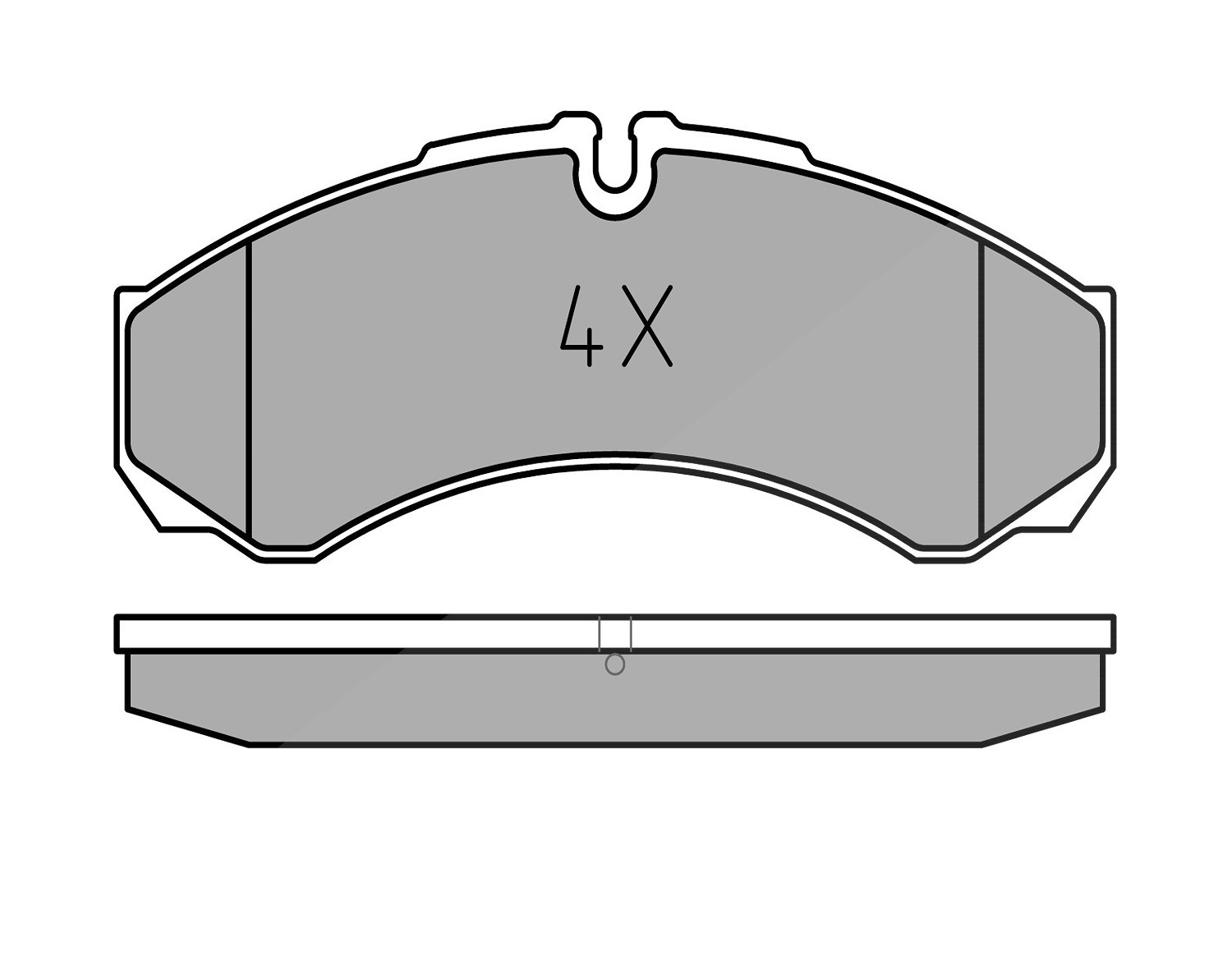 Meyle Bremsbelagsatz, Scheibenbremse [Hersteller-Nr. 0252912120] für Renault Trucks, Iveco, Nissan
