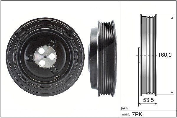 Schaeffler Ina Riemenscheibe, Kurbelwelle [Hersteller-Nr. 544013210] für Ford