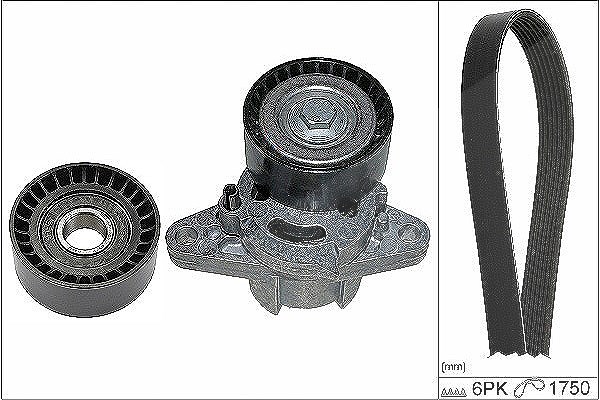 Schaeffler Ina Keilrippenriemensatz [Hersteller-Nr. 529016410] für Renault