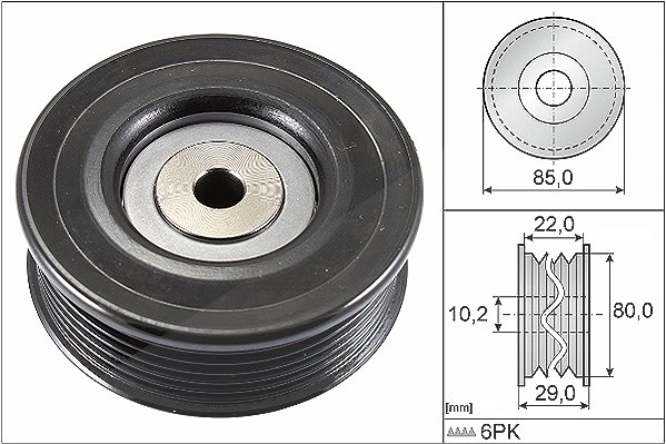 Schaeffler Ina Umlenk-/Führungsrolle, Keilrippenriemen [Hersteller-Nr. 532079910] für Toyota, Lotus