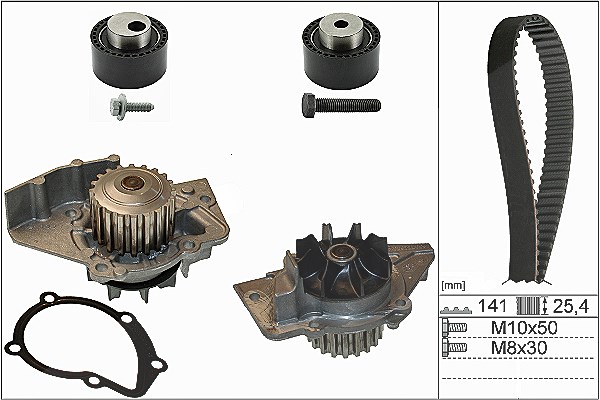 Schaeffler Ina Wasserpumpe + Zahnriemensatz [Hersteller-Nr. 530011130] für Citroën, Fiat, Peugeot