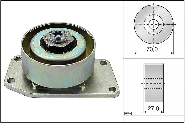Schaeffler Ina Spannrolle, Keilrippenriemen [Hersteller-Nr. 531030610] für Citroën, Peugeot