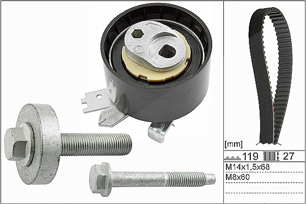Schaeffler Ina Zahnriemensatz [Hersteller-Nr. 530060710] für Nissan, Dacia, Renault, Mercedes-Benz, Infiniti