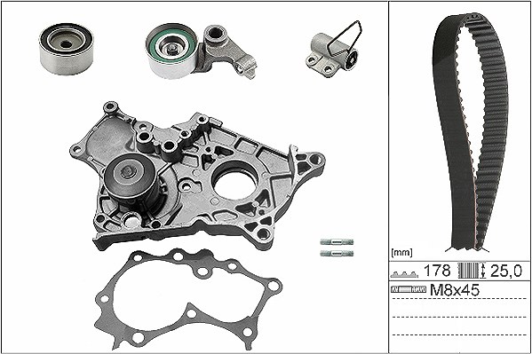 Schaeffler Ina Wasserpumpe + Zahnriemensatz [Hersteller-Nr. 530054330] für Toyota