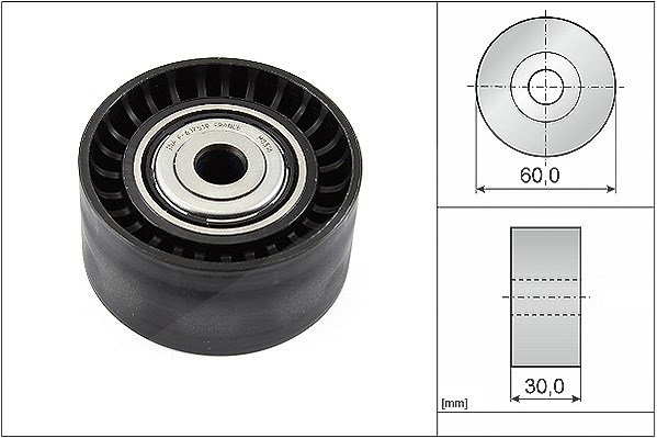 Schaeffler Ina Umlenk-/Führungsrolle, Keilrippenriemen [Hersteller-Nr. 532053410] für Dacia, Smart, Renault, Fiat, Mercedes-Benz, Nissan, Opel, Vauxha