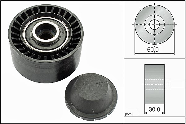 Schaeffler Ina Umlenk-/Führungsrolle, Keilrippenriemen [Hersteller-Nr. 532032010] für Suzuki, Mazda, Toyota, Citroën, Peugeot, Ford